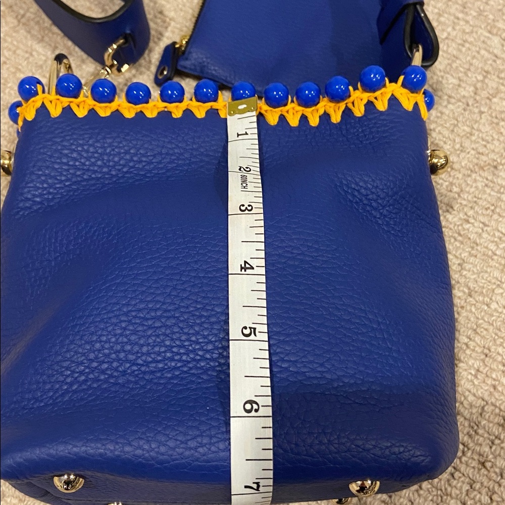 Strathberry Stylish Blue Bucket Bag - Picture 8 of 9